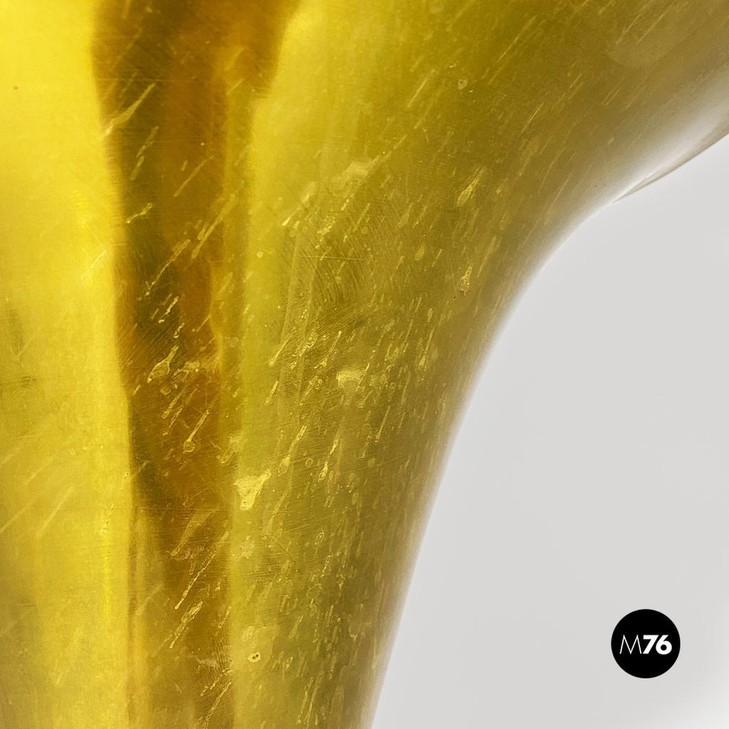 Lampada da terra art deco in ottone, 1940 ca.