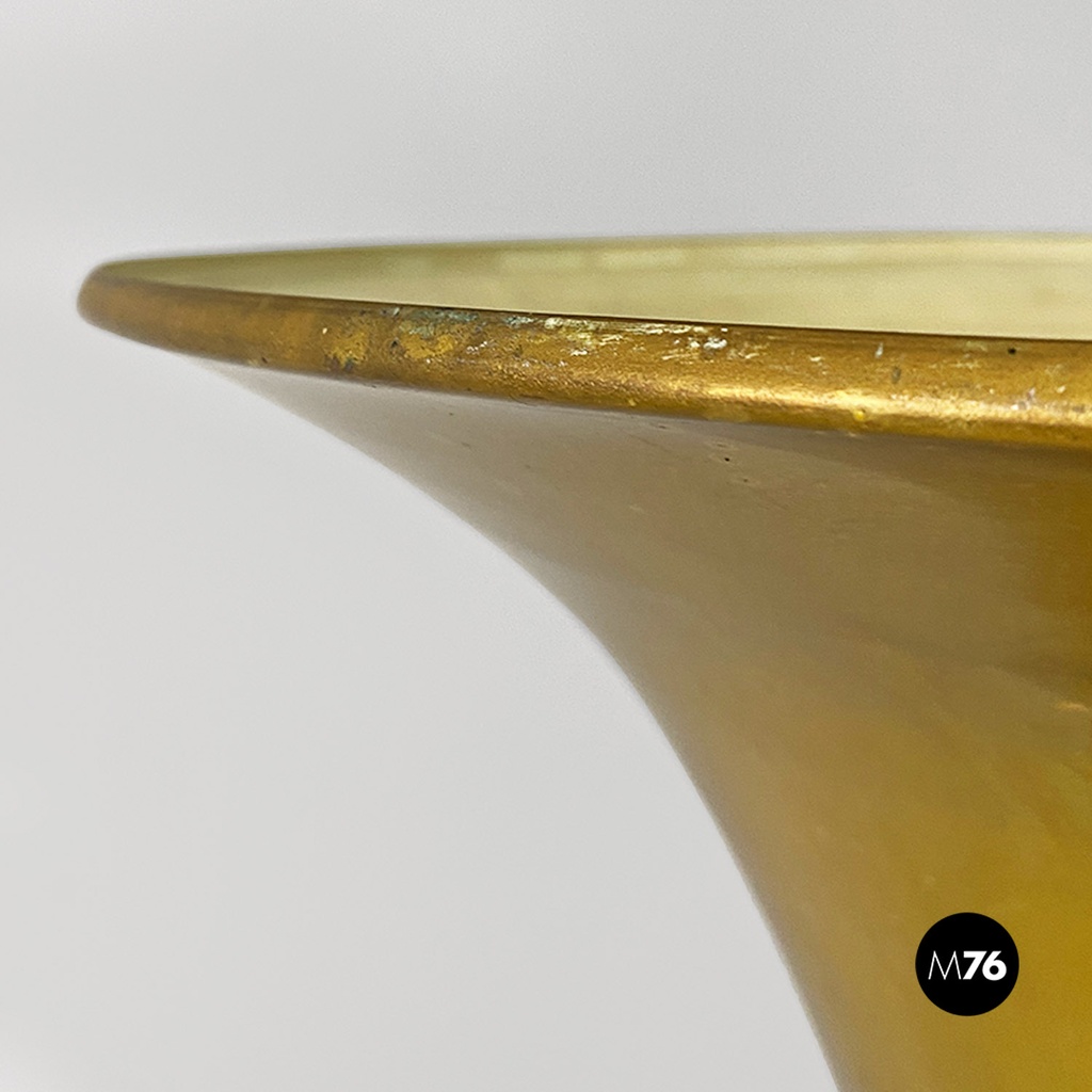 Lampada da terra art deco in ottone, 1940 ca.