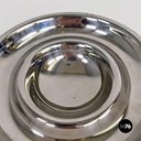 Italian modern chromed steel Guadalupa ashtray by Enzo Mari for Danese, 1972
