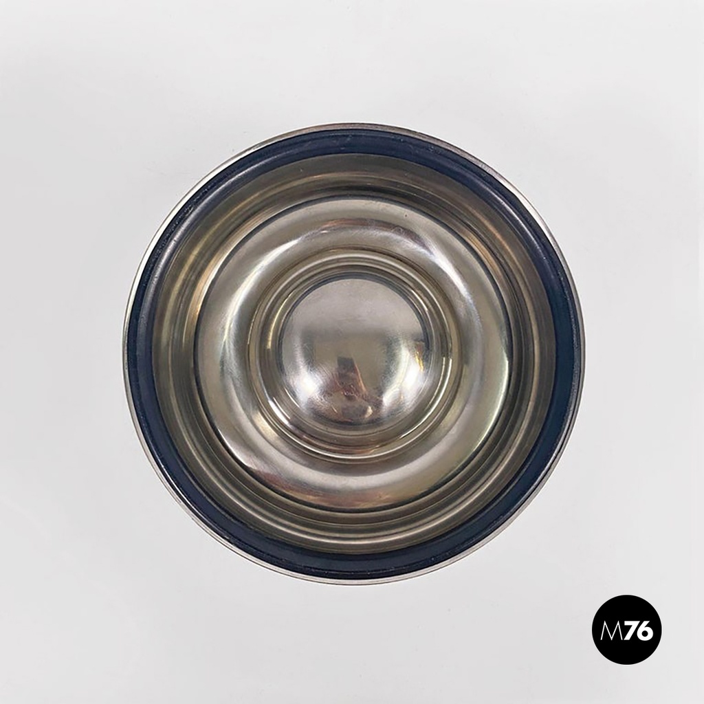 Italian modern chromed steel Guadalupa ashtray by Enzo Mari for Danese, 1972