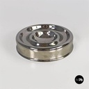 Italian modern chromed steel Guadalupa ashtray by Enzo Mari for Danese, 1972