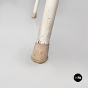 Sedie da giardino in metallo bianco e tessuto magenta, 1960 ca.