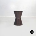 Asian Modern Ethnic Table and Stools in Brown Metal with Drawing, 1990s