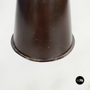 Asian Modern Ethnic Table and Stools in Brown Metal with Drawing, 1990s