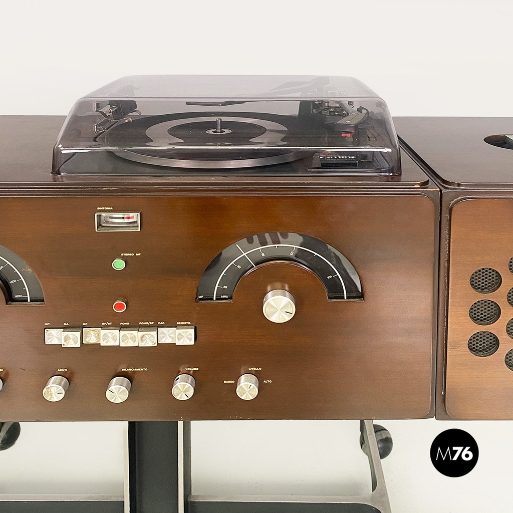 Italian Radiophonograph RR126 and Record Player by Castiglioni, Brionvega 1960s