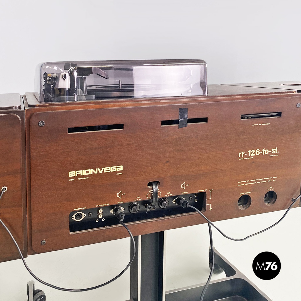 Italian Radiophonograph RR126 and Record Player by Castiglioni, Brionvega 1960s