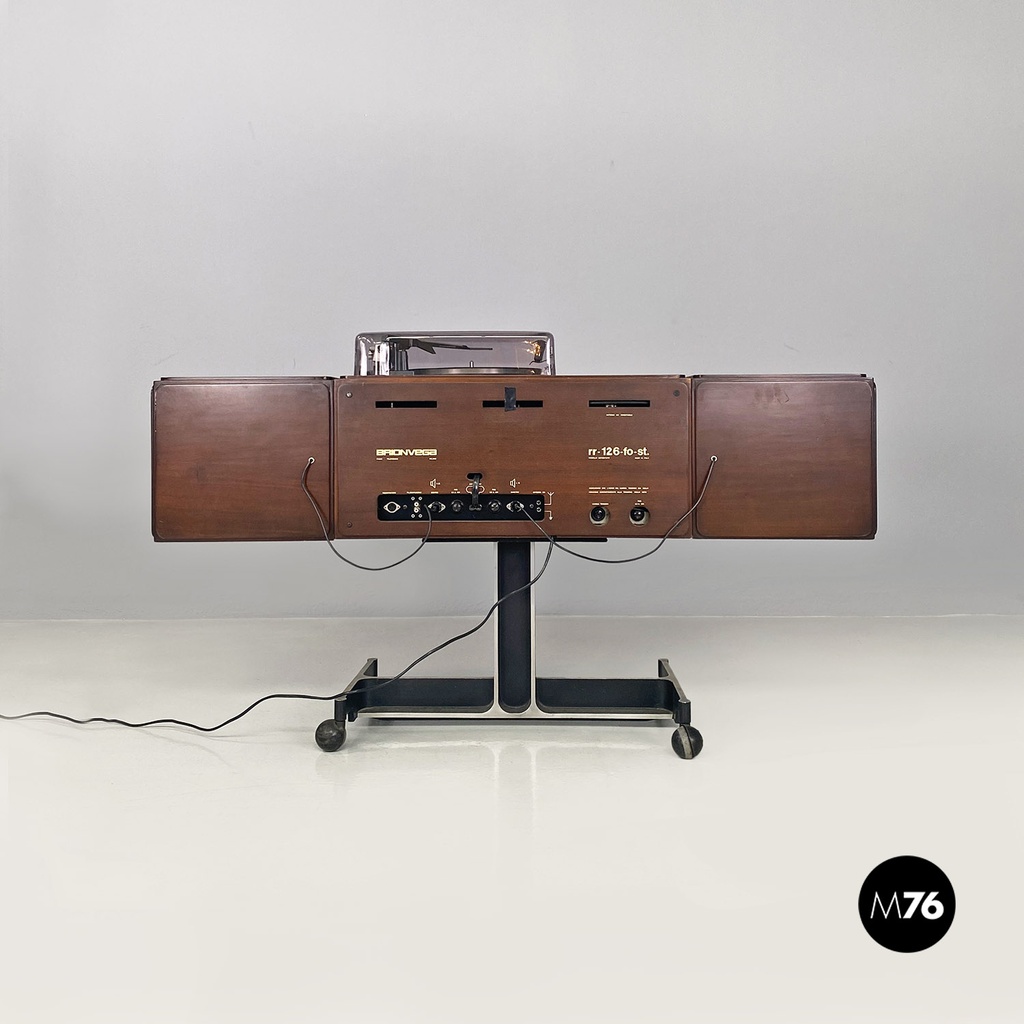 Italian Radiophonograph RR126 and Record Player by Castiglioni, Brionvega 1960s