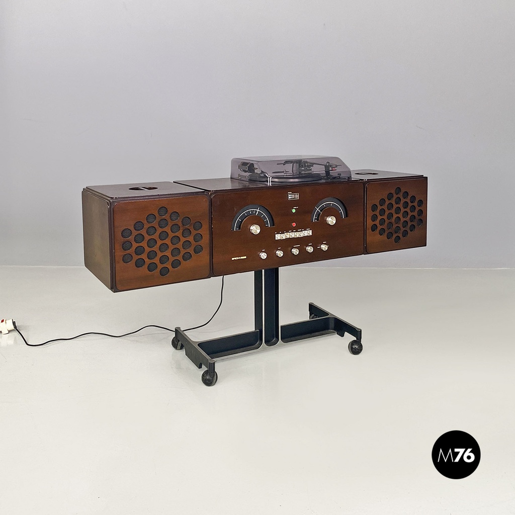 Italian Radiophonograph RR126 and Record Player by Castiglioni, Brionvega 1960s