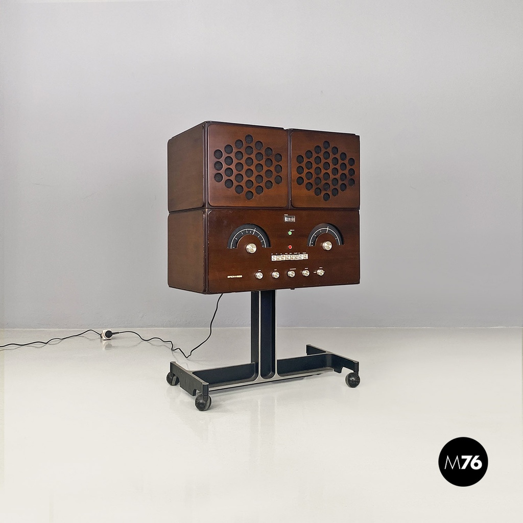 Italian Radiophonograph RR126 and Record Player by Castiglioni, Brionvega 1960s