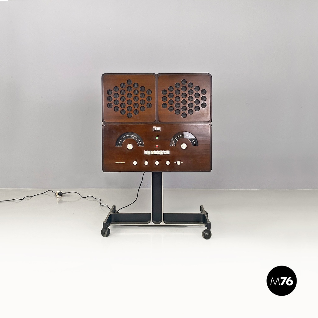 Italian Radiophonograph RR126 and Record Player by Castiglioni, Brionvega 1960s