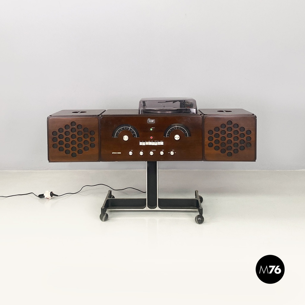 Italian Radiophonograph RR126 and Record Player by Castiglioni, Brionvega 1960s
