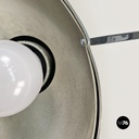 Italian Mid-Century Modern Table Lamp with Glossy Opal Glass by Mazzega, 1970s