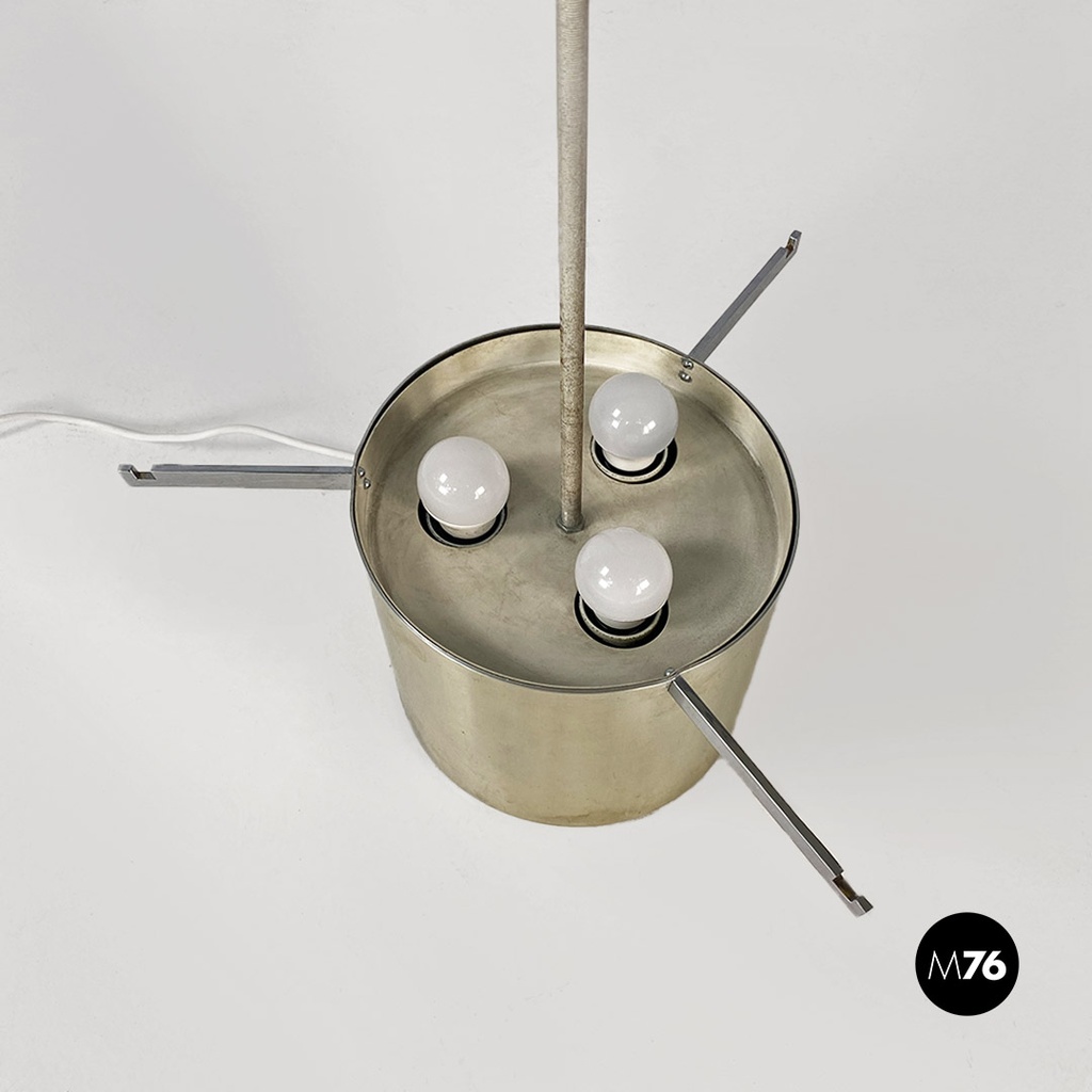 Italian Mid-Century Modern Table Lamp with Glossy Opal Glass by Mazzega, 1970s