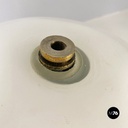 Italian Mid-Century Modern Table Lamp with Glossy Opal Glass by Mazzega, 1970s