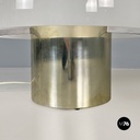 Italian Mid-Century Modern Table Lamp with Glossy Opal Glass by Mazzega, 1970s