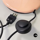 Lampada da terra in metallo rosa, 1980 ca.