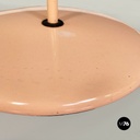 Lampada da terra in metallo rosa, 1980 ca.
