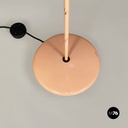 Lampada da terra in metallo rosa, 1980 ca.
