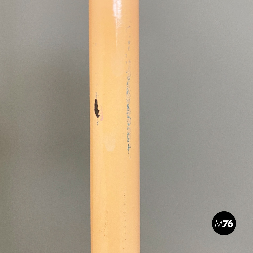 Lampada da terra in metallo rosa, 1980 ca.