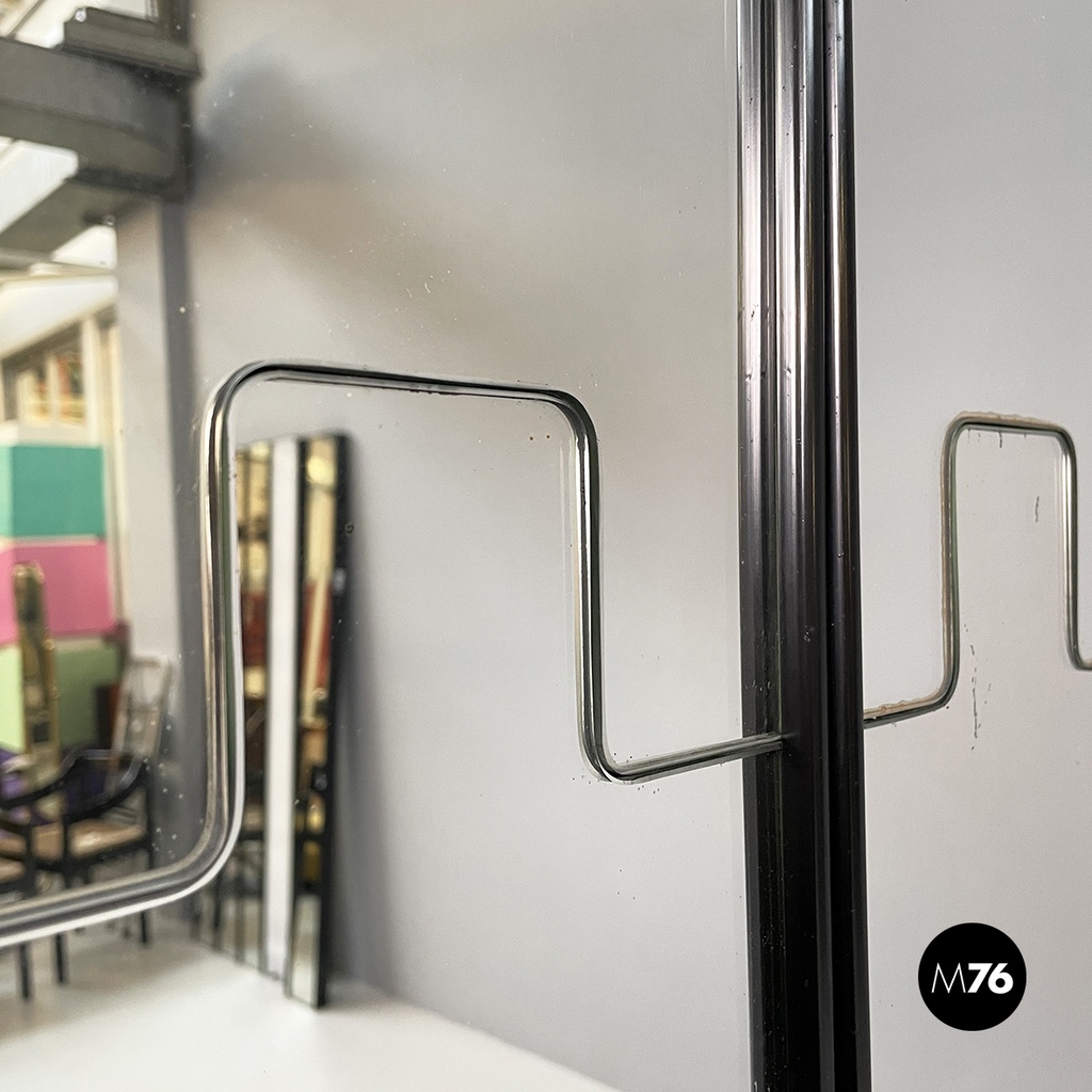 Italian modern wall mirror hanger Gronda by Luciano Bertoncini for Elco, 1970s