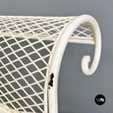 Italian Mid-Century Modern Classic White Iron Outdoor Bench, 1960s