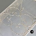 Italian Mid-Century Modern Classic White Iron Outdoor Bench, 1960s