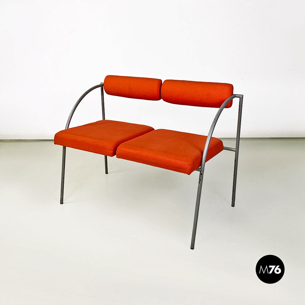 Italian modern Vienna metal bench or sofa by Rodney Kinsman for Bieffeplast 1980