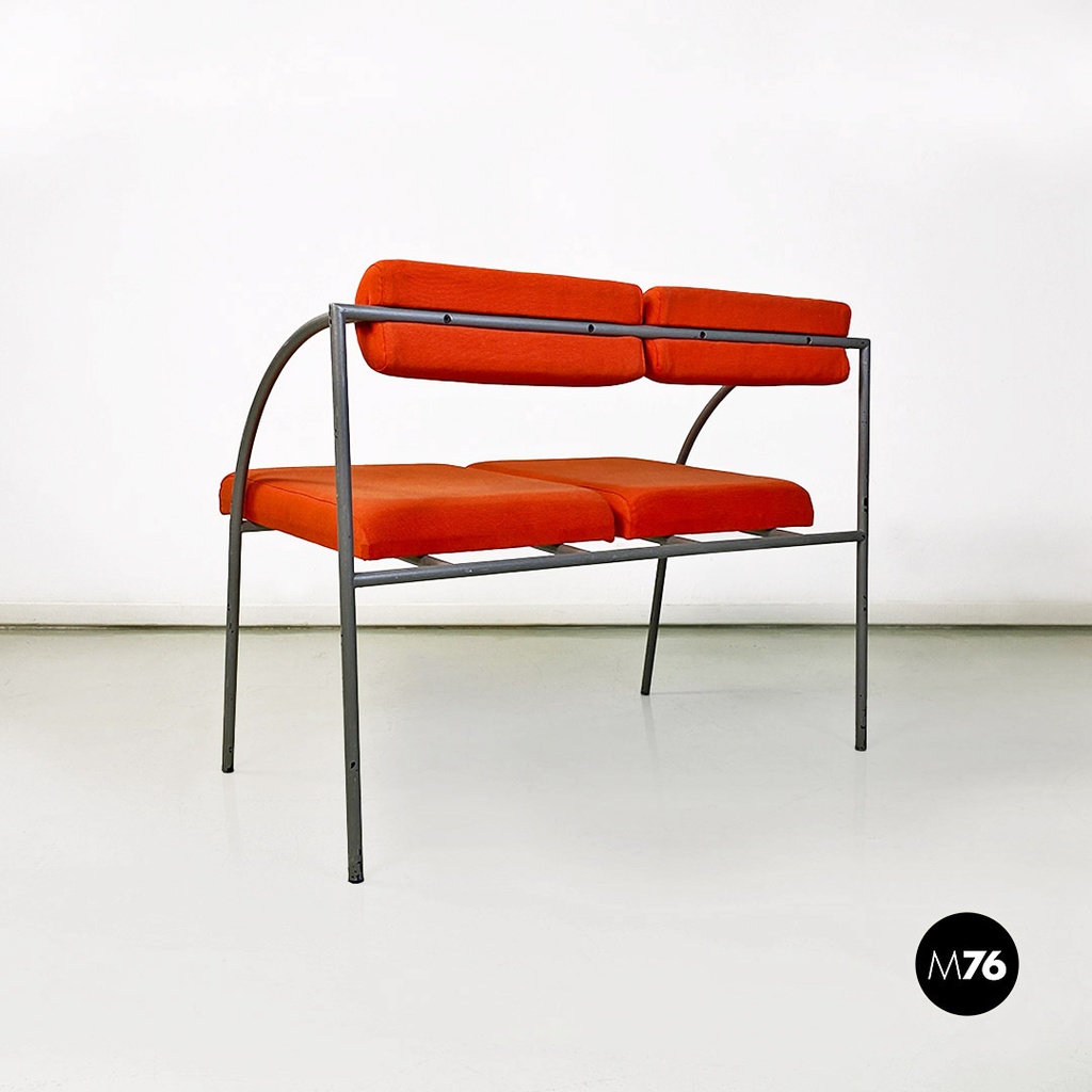 Italian modern Vienna metal bench or sofa by Rodney Kinsman for Bieffeplast 1980