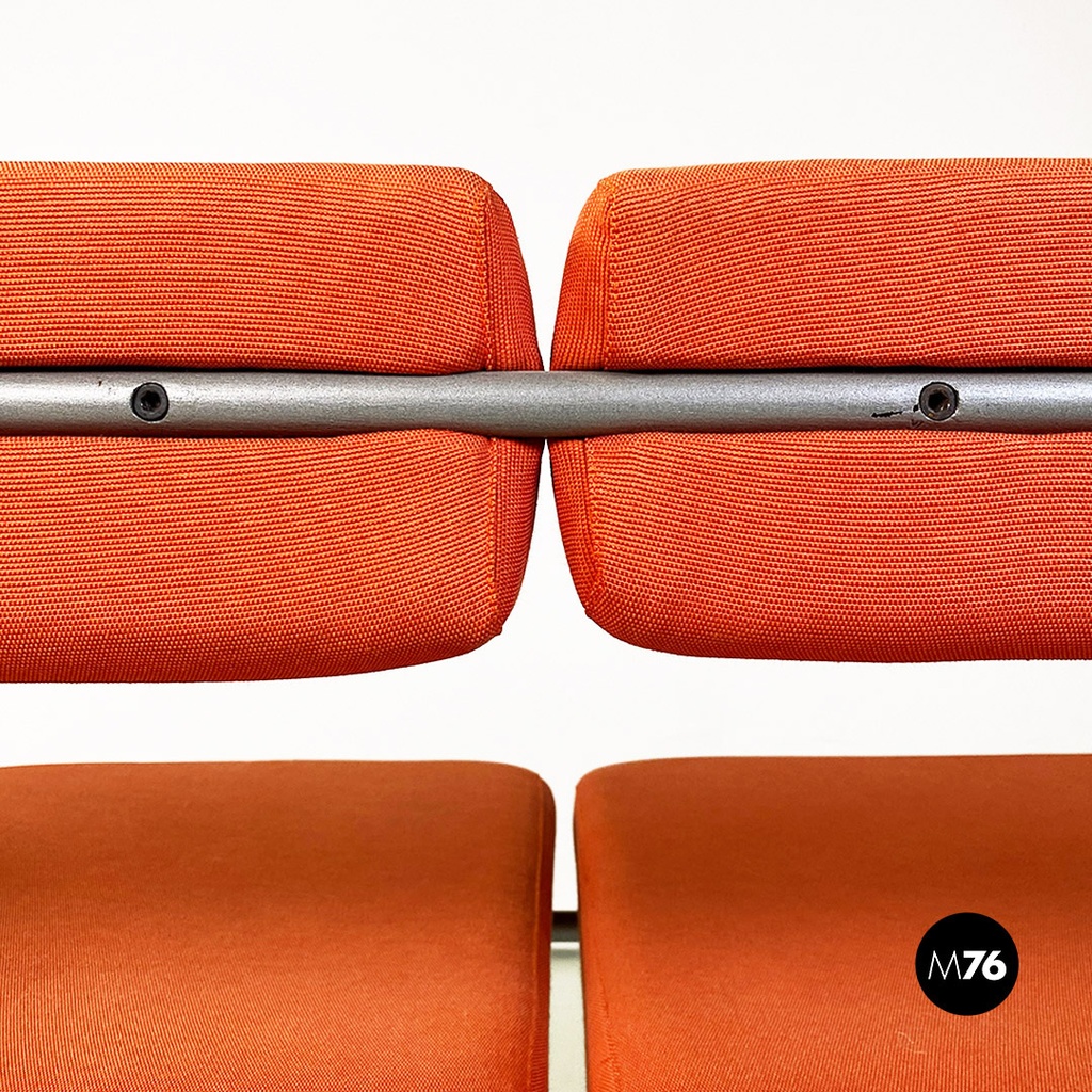 Italian modern Vienna metal bench or sofa by Rodney Kinsman for Bieffeplast 1980