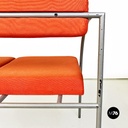 Italian modern Vienna metal bench or sofa by Rodney Kinsman for Bieffeplast 1980