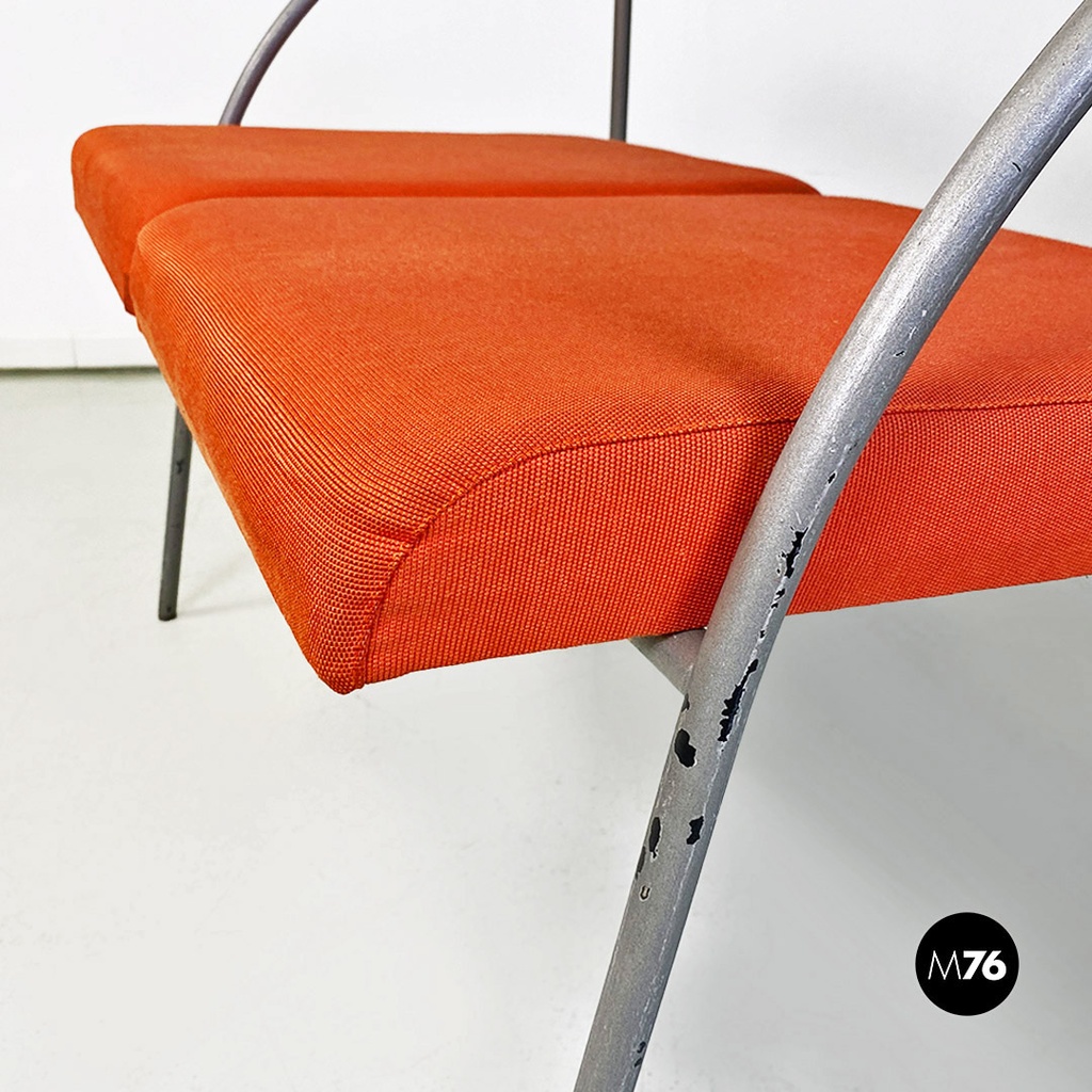 Italian modern Vienna metal bench or sofa by Rodney Kinsman for Bieffeplast 1980
