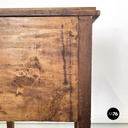 Italian antique Wooden bedside table with brass handle, early 1900s