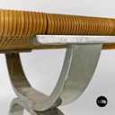 Sedie in paglia e acciaio, 1970 ca.