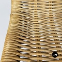 Sedie in paglia e acciaio, 1970 ca.