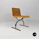 Sedie in paglia e acciaio, 1970 ca.