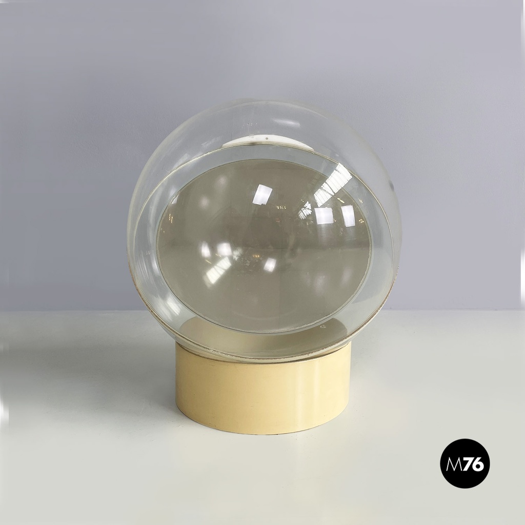 Italian modern plastic 4720/S table mirror by Filippo Panseca for Kartell, 1970s