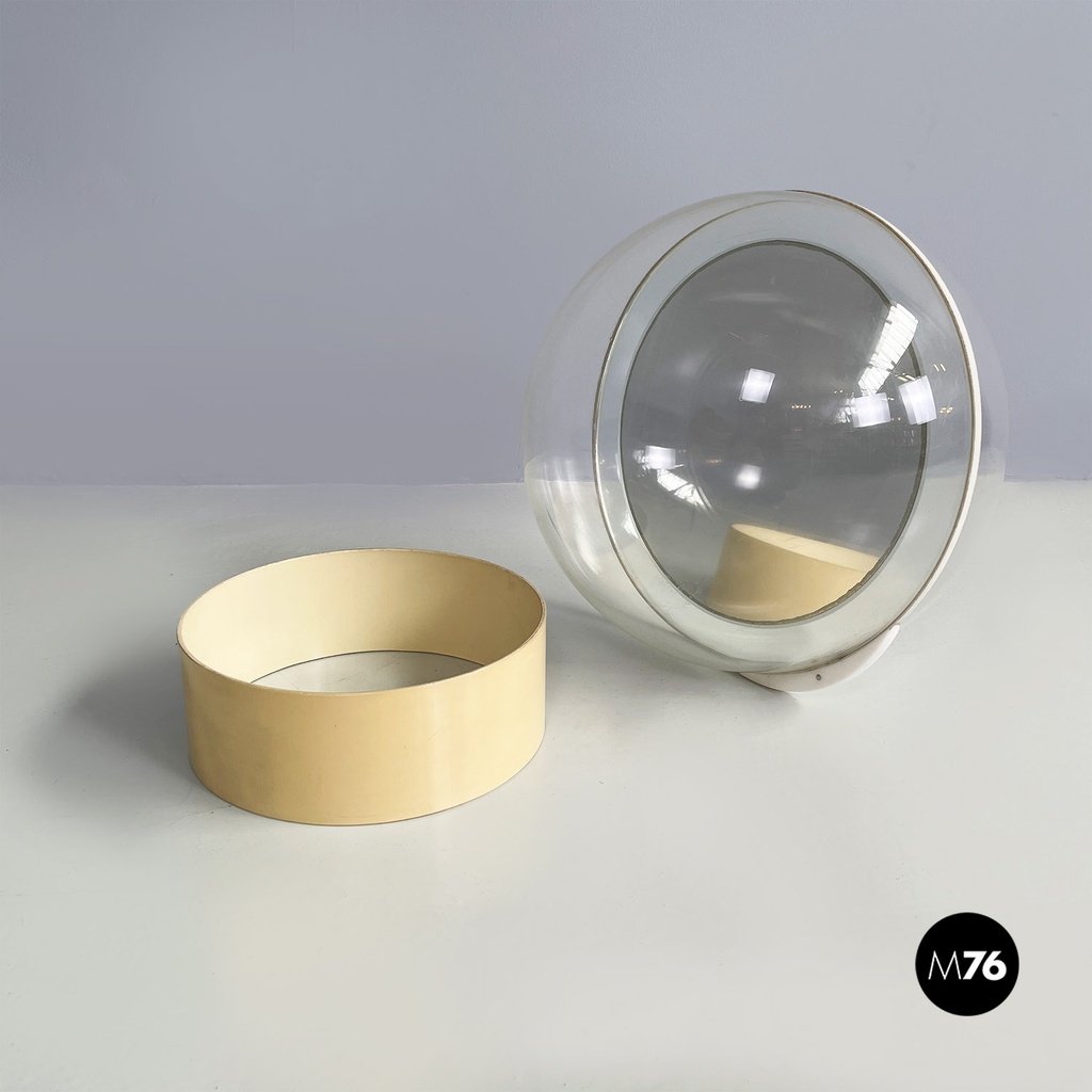 Italian modern plastic 4720/S table mirror by Filippo Panseca for Kartell, 1970s