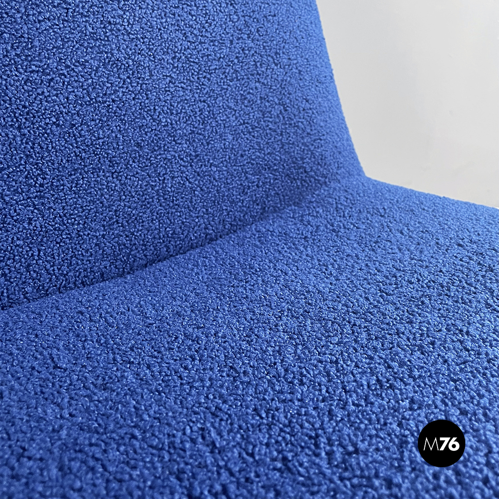 Italian modern Blue fabric Armchairs Alky by Piretti for Anonima Castelli, 1970s