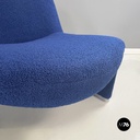 Italian modern Blue fabric Armchairs Alky by Piretti for Anonima Castelli, 1970s