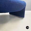 Italian modern Blue fabric Armchairs Alky by Piretti for Anonima Castelli, 1970s