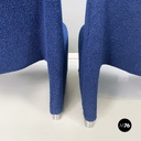 Italian modern Blue fabric Armchairs Alky by Piretti for Anonima Castelli, 1970s