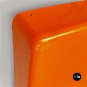 Mensole in plastica arancione di Marcello Siard per Kartell, 1970 ca.