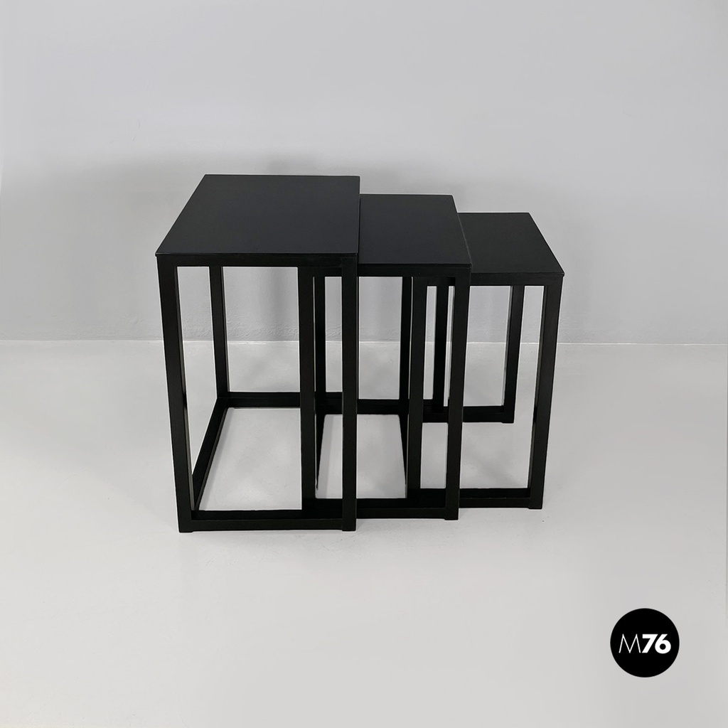 Austrian modern solid ash Satztische coffee tables, Josef Hoffman, Wittmann 2000