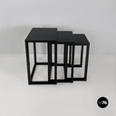 Austrian modern solid ash Satztische coffee tables, Josef Hoffman, Wittmann 2000