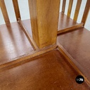 Italian stackable wooden revolving bookcases with floral decoration, 1900s