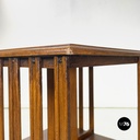 Italian stackable wooden revolving bookcases with floral decoration, 1900s