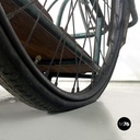 Italian mid-century modern bicycle trailer in metal and wood, 1960s