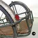 Italian mid-century modern bicycle trailer in metal and wood, 1960s