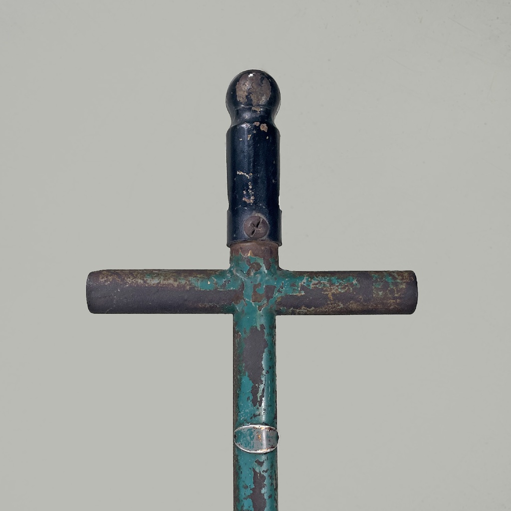 Italian mid-century modern bicycle trailer in metal and wood, 1960s