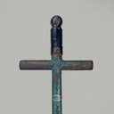 Italian mid-century modern bicycle trailer in metal and wood, 1960s